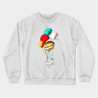 Astronaut balloons Crewneck Sweatshirt